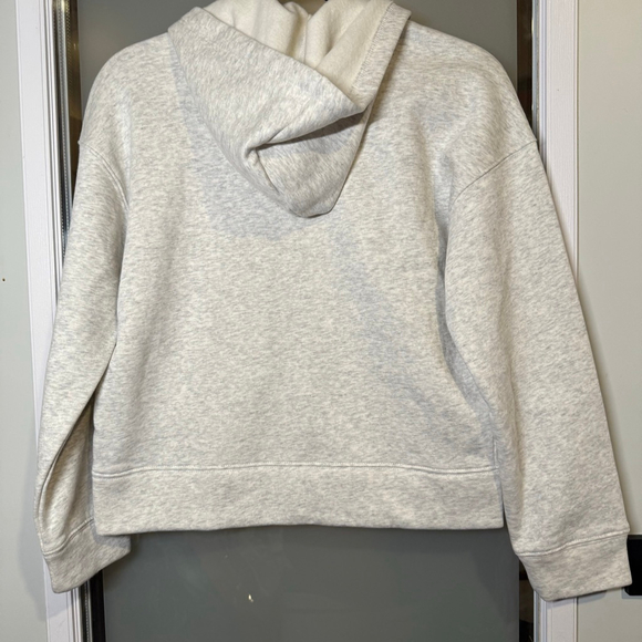Old Navy Girls Hoodie XL 14–16 Heather Gray Pink Logo Full Zip NWT - Picture 6 of 7